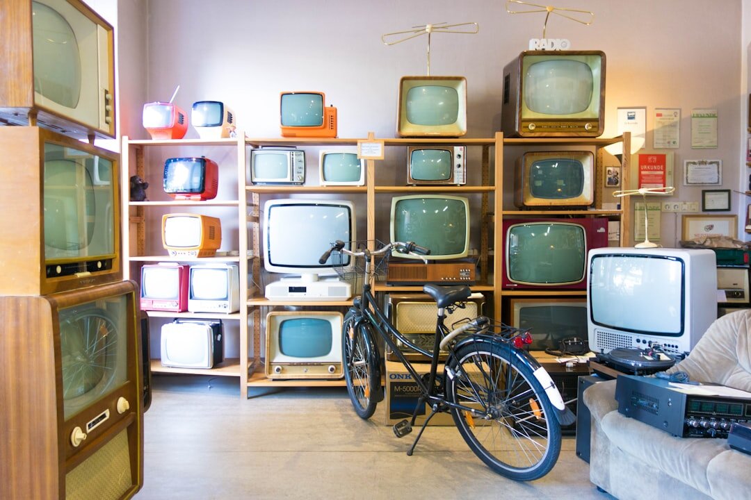 vintage french tv set